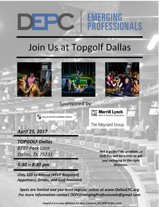 Social Event Emerging Professionals Dallas Estate Planning Council